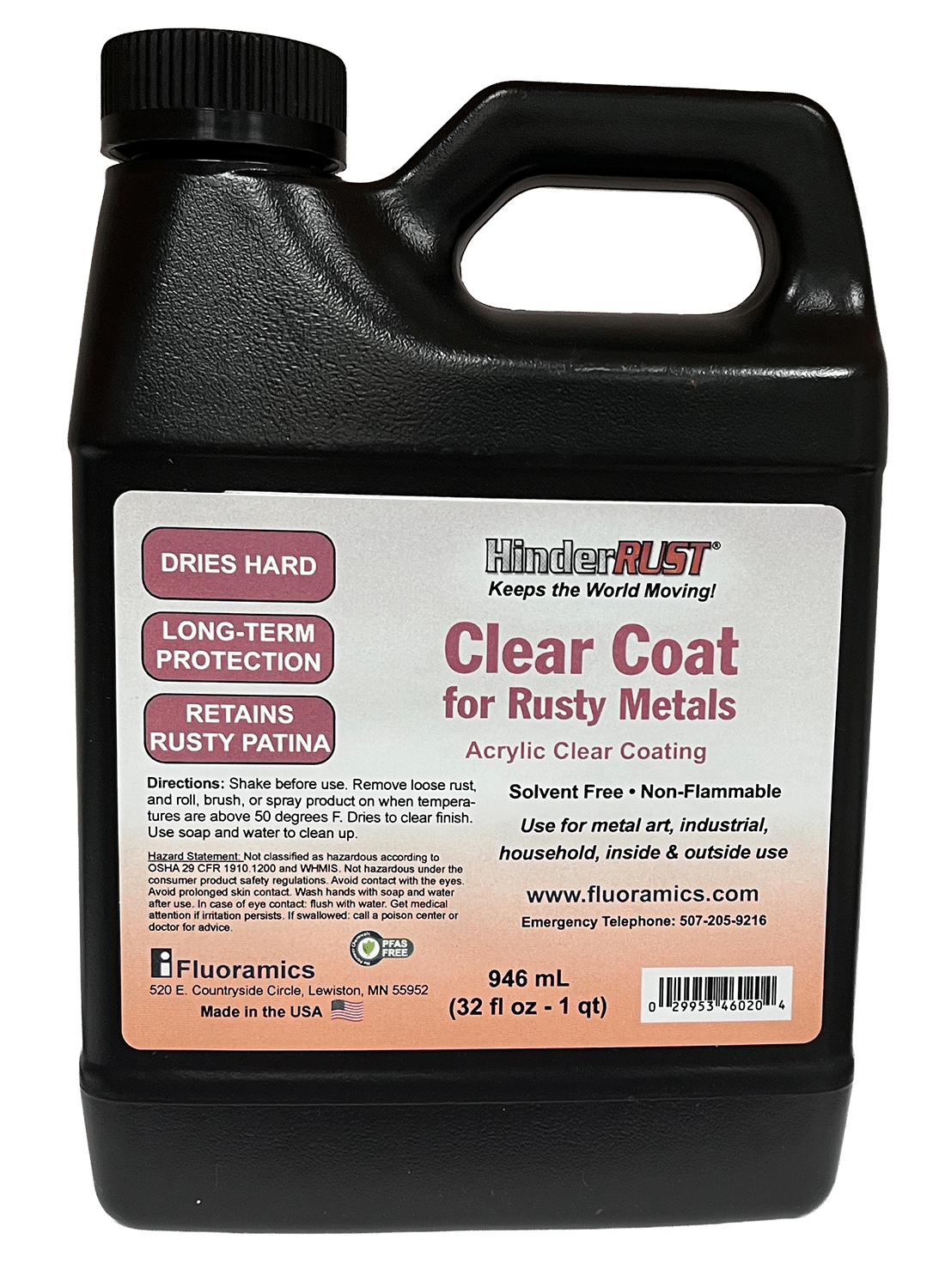Hr Clear Coat For Metals Quart